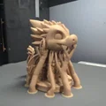 Mô hình rồng con dễ thương trên bệ đỡ 3D (Cute Dragon on Pedestal) - Thumbnail 7