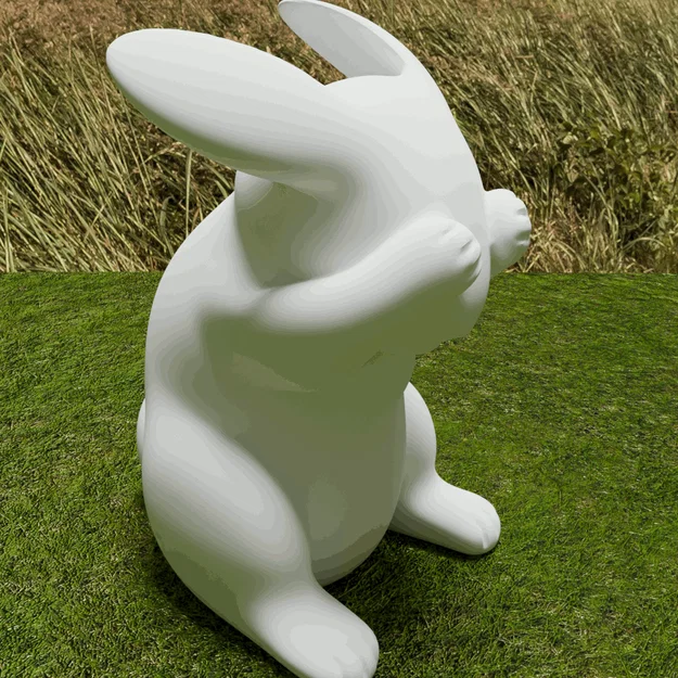 Mô hình chú thỏ Phục Sinh (Easter Bunny) dễ thương để bàn - Image 2