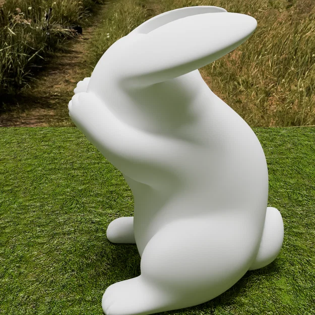 Mô hình chú thỏ Phục Sinh (Easter Bunny) dễ thương để bàn - Image 7