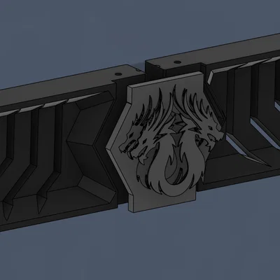 Duender Base Case - front skirt split (tách đường cắt, giấu bằng emblem)