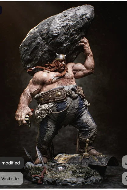 Mô hình chiến binh Viking Oblics đầy uy lực cho dân sưu tầm 3D - Image 1