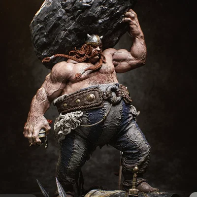 Mô hình chiến binh Viking Oblics đầy uy lực cho dân sưu tầm 3D
