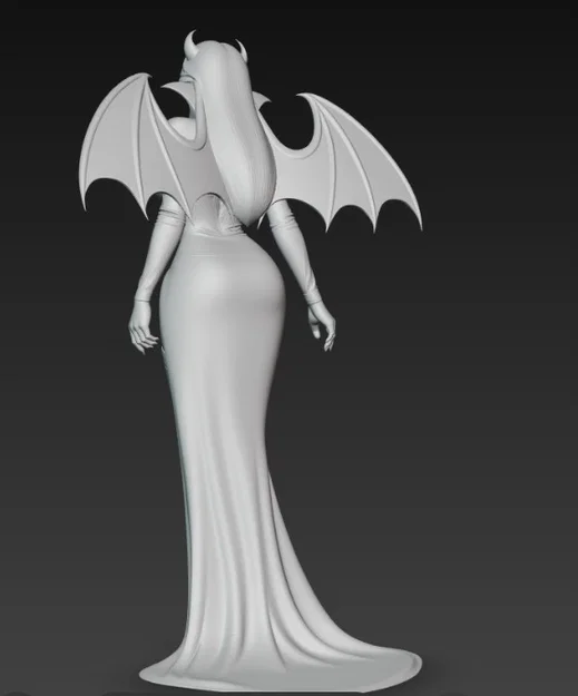 Mô hình 3D Nữ Ma Cà Rồng Biến Hình Thành Dơi Cực Quyến Rũ - Image 4