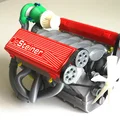 Mô hình động cơ V10 Turbocharged chạy dây đai, hoạt động được (tối ưu cho in 3D) - Thumbnail 2