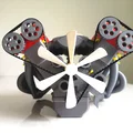 Mô hình động cơ V10 Turbocharged chạy dây đai, hoạt động được (tối ưu cho in 3D) - Thumbnail 4