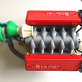 Mô hình động cơ V10 Turbocharged chạy dây đai, hoạt động được (tối ưu cho in 3D) - Thumbnail 6