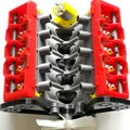 Mô hình động cơ V10 Turbocharged chạy dây đai, hoạt động được (tối ưu cho in 3D) - Thumbnail 8