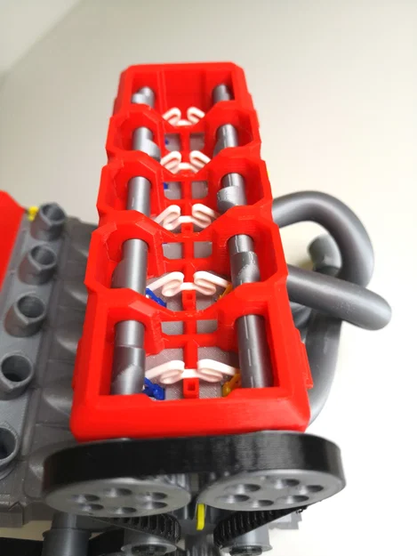 Mô hình động cơ V10 Turbocharged chạy dây đai, hoạt động được (tối ưu cho in 3D) - Image 9