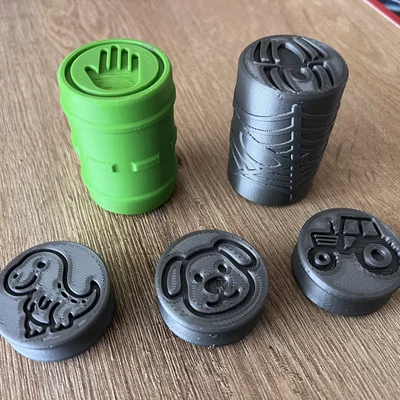 Bộ khuôn đóng dấu 3D cho đất nặn Play-doh sáng tạo cho bé