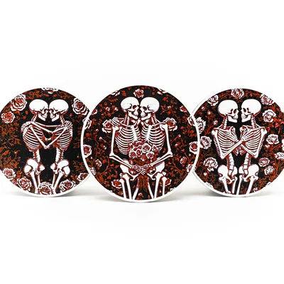 Bộ Lót Ly Skeleton Romance (Skeleton Romance Coasters)