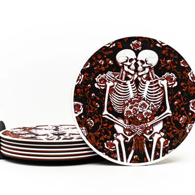 Bộ Lót Ly Skeleton Romance (Skeleton Romance Coasters)