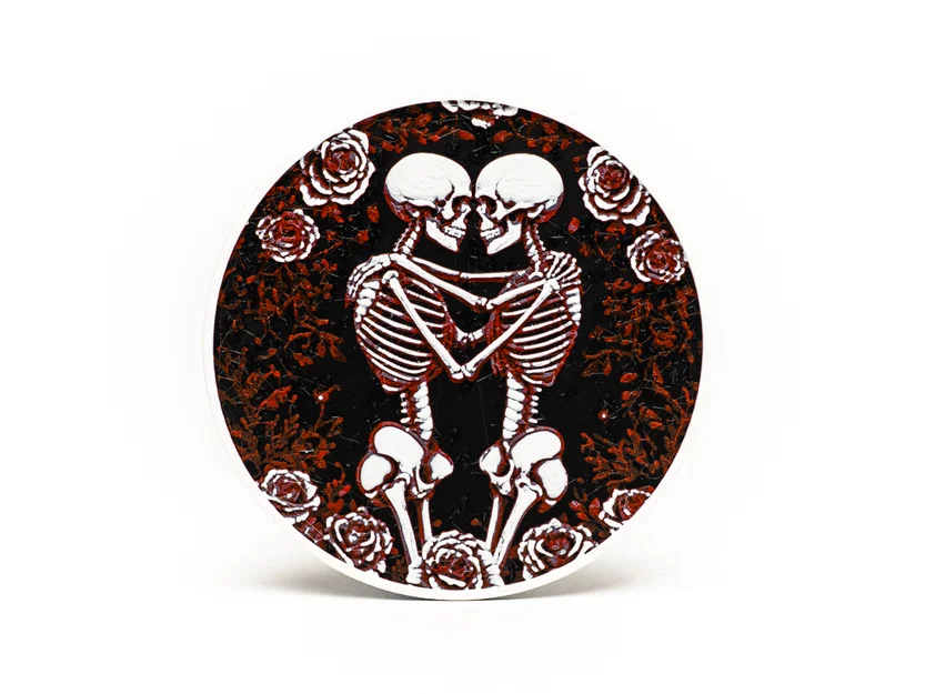 Bộ Lót Ly Skeleton Romance (Skeleton Romance Coasters) - Image 5