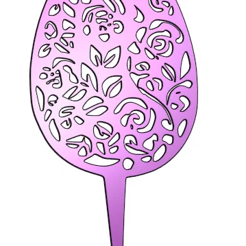 Que cắm bánh Phục Sinh filigree: Trứng & Thỏ (Intricate Easter Cake Toppers)