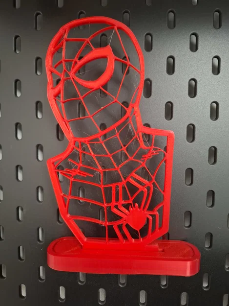 Giá treo tường 3D hình Spider-Man cho bảng Skådis cực chất - Image 1