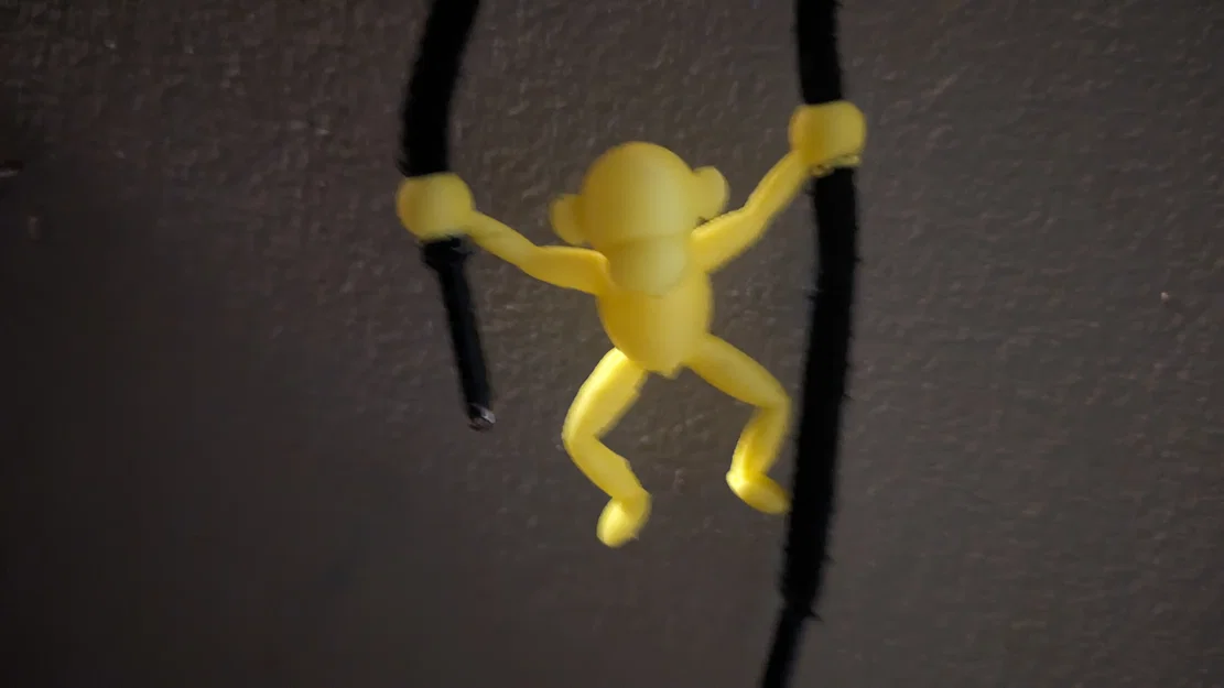Mô hình Monkey Drawstring Bead - Phụ kiện kẹp dây rút 3D độc đáo - Image 1