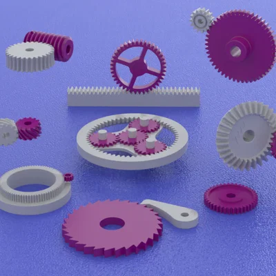 STL Hardware Parts - Bộ bánh răng (Gears)