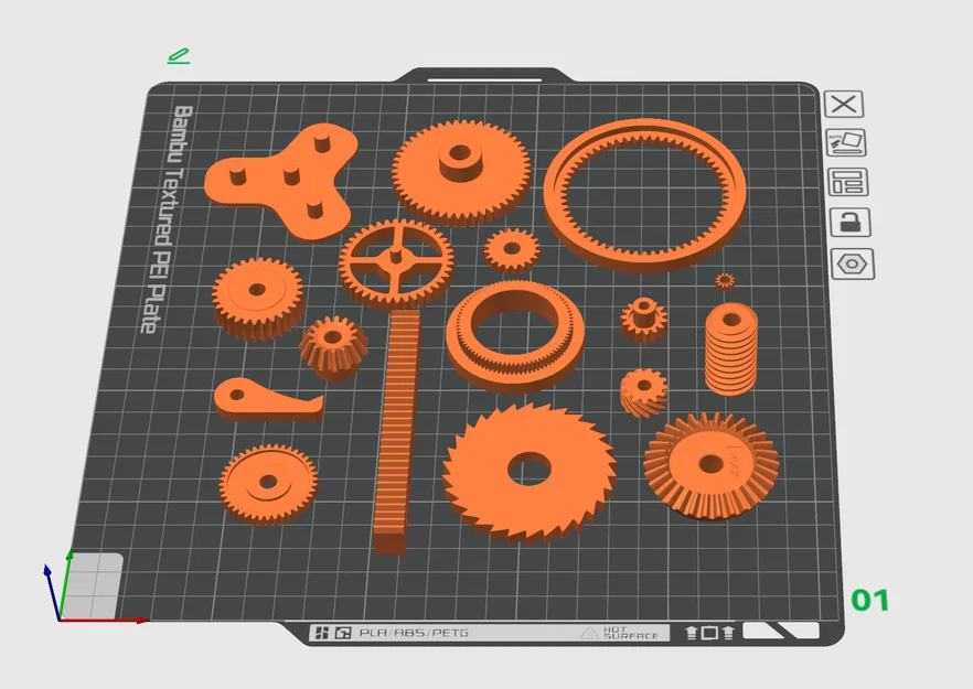 STL Hardware Parts - Bộ bánh răng (Gears) - Image 4
