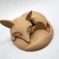 Mô hình 3D khay đựng nến chú cáo đang ngủ (Sleeping Fox Tea Light Holder) - Thumbnail 8