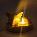 Mô hình 3D khay đựng nến chú cáo đang ngủ (Sleeping Fox Tea Light Holder) - Thumbnail 10