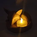 Mô hình 3D khay đựng nến chú cáo đang ngủ (Sleeping Fox Tea Light Holder) - Thumbnail 11