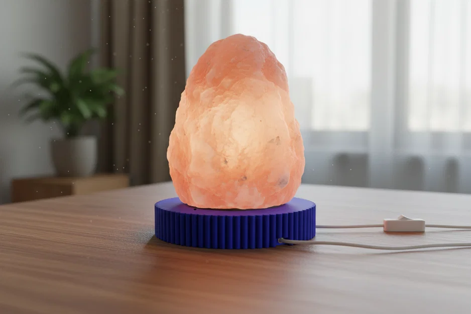 Chân đế đèn đá muối (Rock salt lamp pedestal) - Image 3