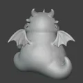 Mô hình 3D chú rồng mập (FAT dragon) dễ thương trang trí bàn làm việc - Thumbnail 3