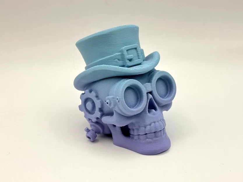 Steampunk Skull with Attitude – Đầu lâu steampunk ngầu để in 3D - Image 1
