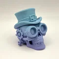 Steampunk Skull with Attitude – Đầu lâu steampunk ngầu để in 3D - Thumbnail 1