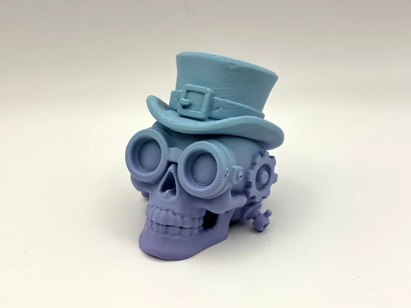 Steampunk Skull with Attitude – Đầu lâu steampunk ngầu để in 3D - Image 3