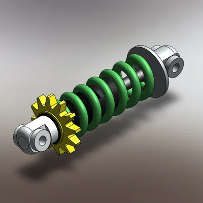 Mô hình bộ giảm xóc cơ khí (Shock Absorber) chi tiết cho in 3D