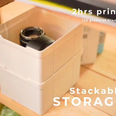 Stak! Hộp lưu trữ stackable đơn giản, cứng cáp