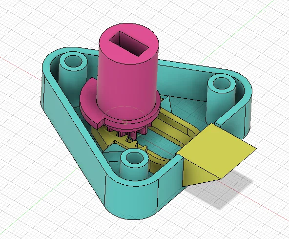 Ổ khóa cho cửa tủ công tơ GDF (Gaz) – in 3D - Image 2