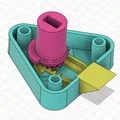 Ổ khóa cho cửa tủ công tơ GDF (Gaz) – in 3D - Thumbnail 2