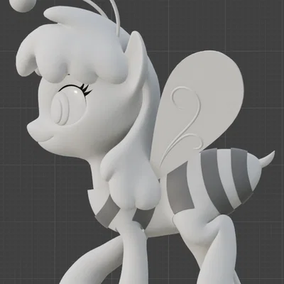 Mô hình in 3D Cherry Berry hóa trang chú ong dễ thương cho fan MLP