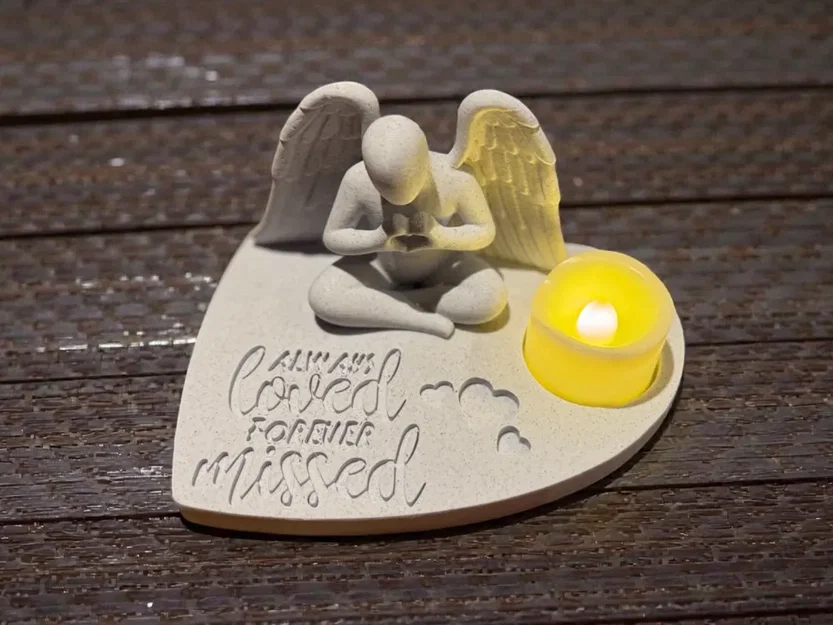 Tượng Tưởng Niệm Thiên Thần Cho Bạn Đời – Always Loved Forever Missed - Image 1