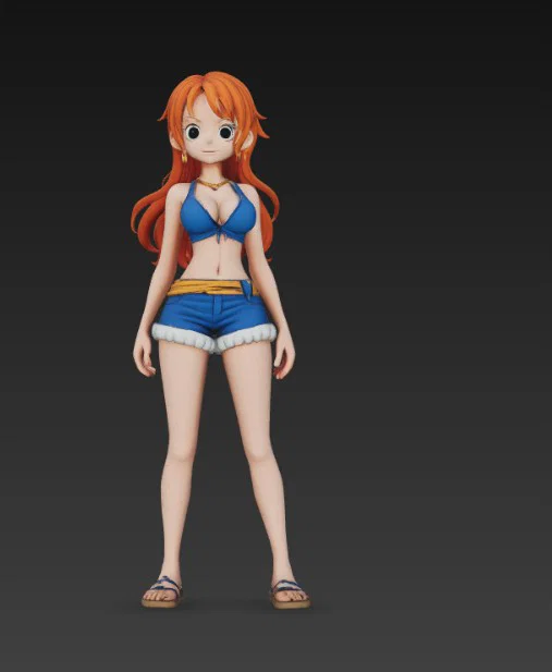 Mô hình Nami One Piece chất lượng cao để in 3D - Image 3