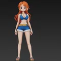 Mô hình Nami One Piece chất lượng cao để in 3D - Thumbnail 3
