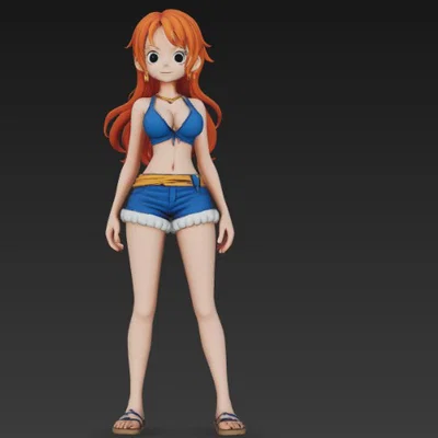 Mô hình Nami One Piece chất lượng cao để in 3D