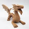 Mô hình Rồng điêu khắc gỗ 3D (English Dragon) cho bàn làm việc - Thumbnail 4