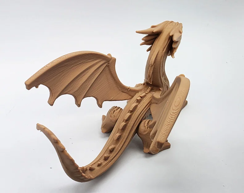Mô hình Rồng điêu khắc gỗ 3D (English Dragon) cho bàn làm việc - Image 5