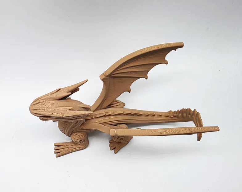 Mô hình Rồng điêu khắc gỗ 3D (English Dragon) cho bàn làm việc - Image 6