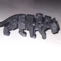 Mô hình báo đen Flexi Panther in 3D linh hoạt giải tỏa căng thẳng - Thumbnail 1