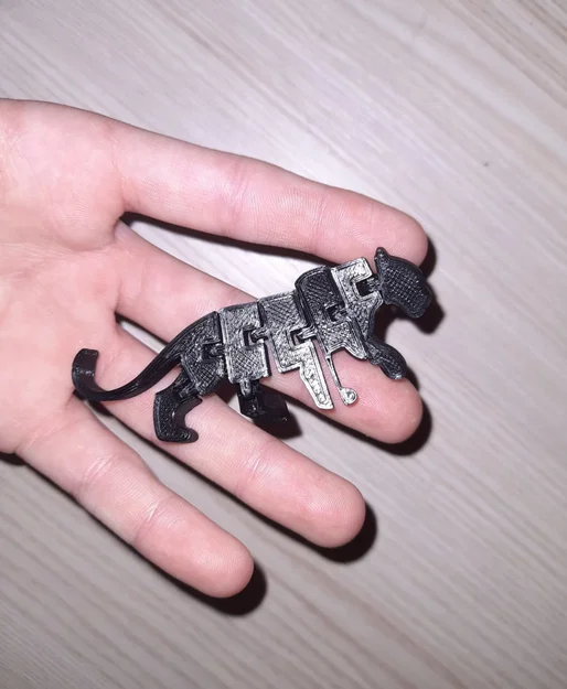 Mô hình báo đen Flexi Panther in 3D linh hoạt giải tỏa căng thẳng - Image 2