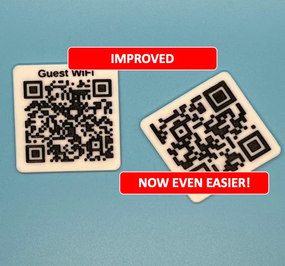 Bảng QR Code dễ làm & tùy chỉnh / Nam châm tủ lạnh cho WiFi, v.v. - Image 1