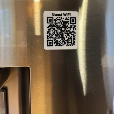 Bảng QR Code dễ làm & tùy chỉnh / Nam châm tủ lạnh cho WiFi, v.v.