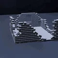 Mô hình địa hình nhà đổ nát (Battle Ruined Walls) cho Wargame 28mm - Thumbnail 2