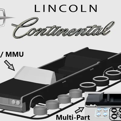 Bộ Kit Card Lincoln Continental Convertible Limousine (tỷ lệ 1:32)