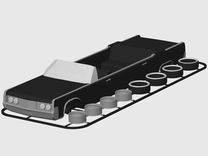 Bộ Kit Card Lincoln Continental Convertible Limousine (tỷ lệ 1:32) - Image 3