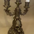 Chân nến Gothic họa tiết đầu lâu độc đáo - Mô hình in 3D trang trí - Thumbnail 1