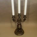 Chân nến Gothic họa tiết đầu lâu độc đáo - Mô hình in 3D trang trí - Thumbnail 2
